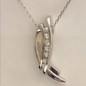 💎Real topaz big stones 925 silver necklace